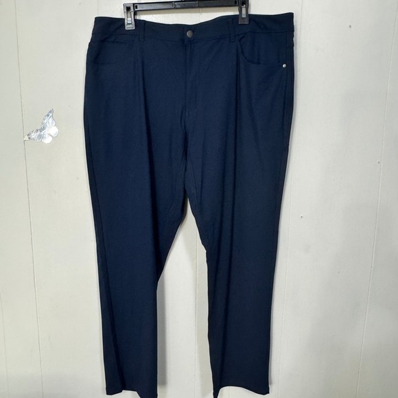 Member's Mark Mens‎ 40x30 Slim Fit Benton Performance Pants Dark Navy - Picture 1 of 14